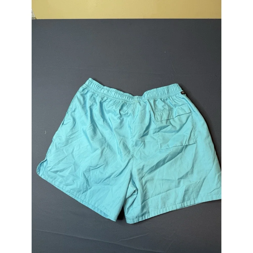 Nike Men's Solid Blue Swim Shorts 2XL Regular Drawstring Mesh Lined